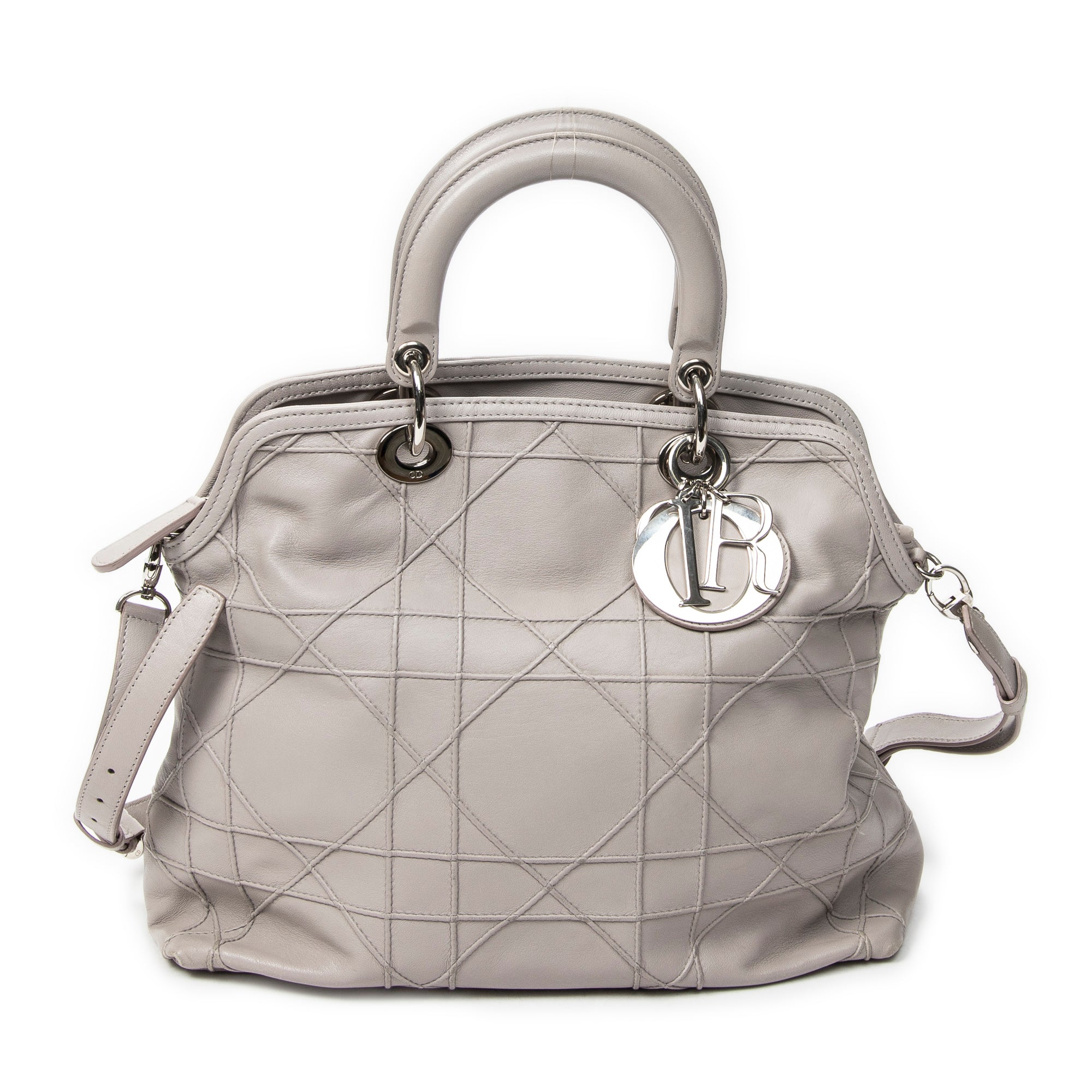 Shoulder Bag Granville Tote Lavender Cannage Quilted Leather