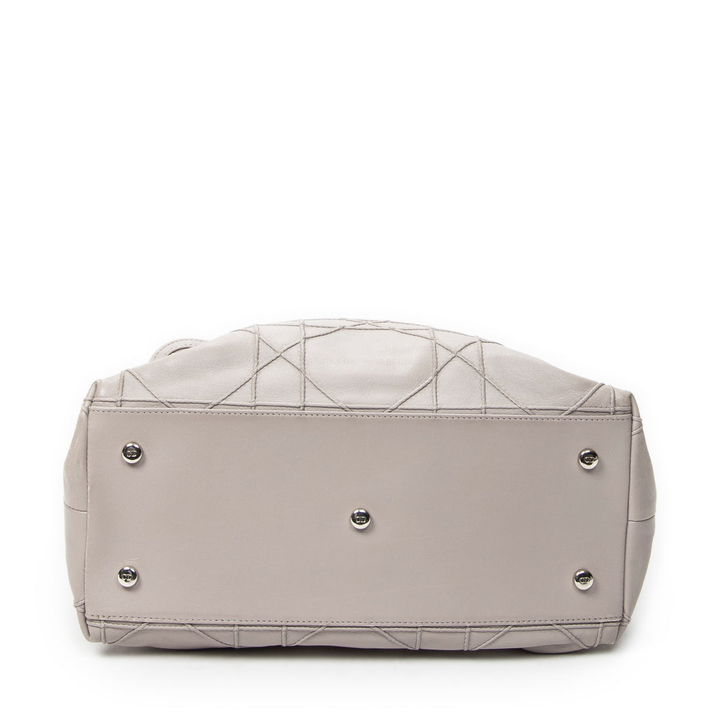 Shoulder Bag Granville Tote Lavender Cannage Quilted Leather