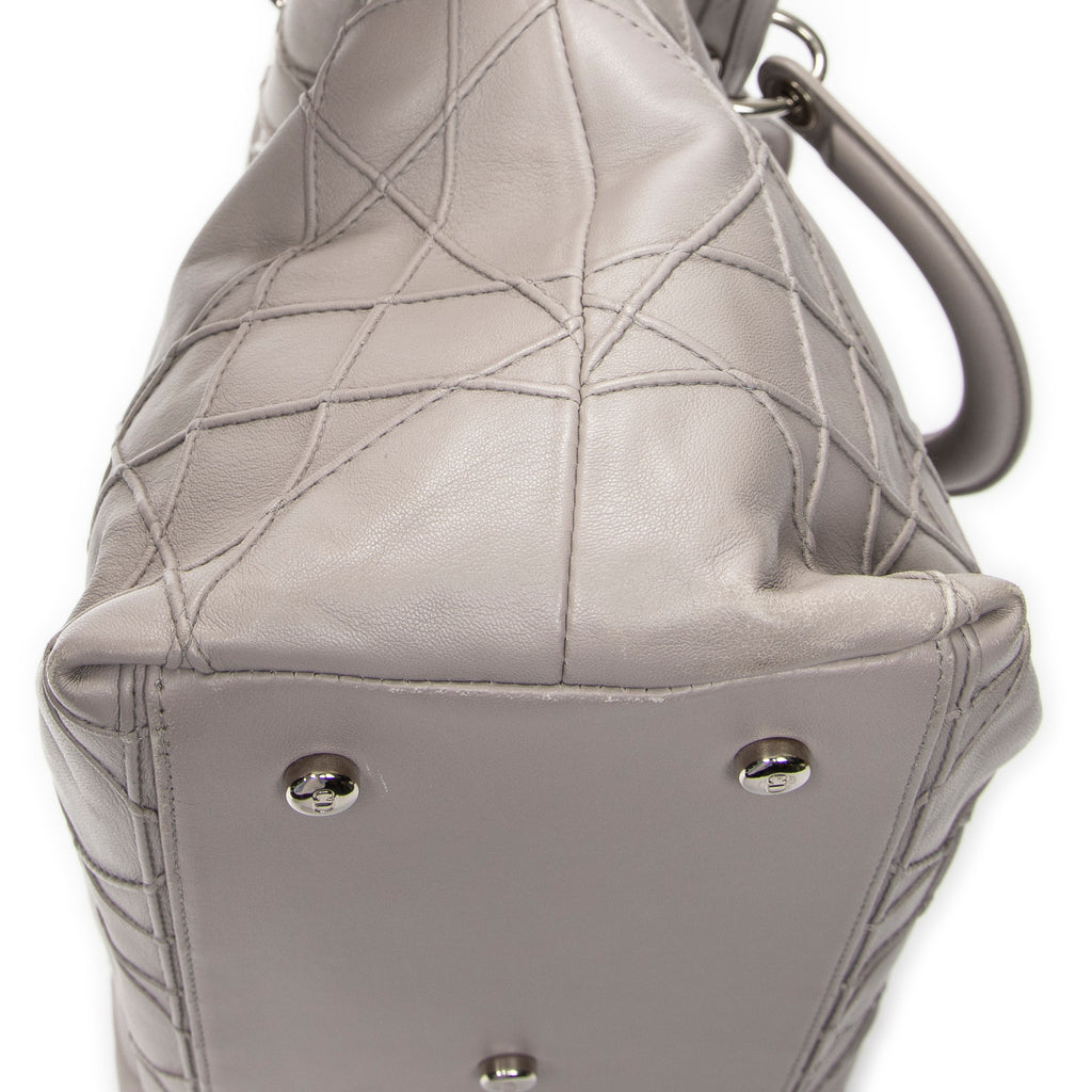 Shoulder Bag Granville Tote Lavender Cannage Quilted Leather