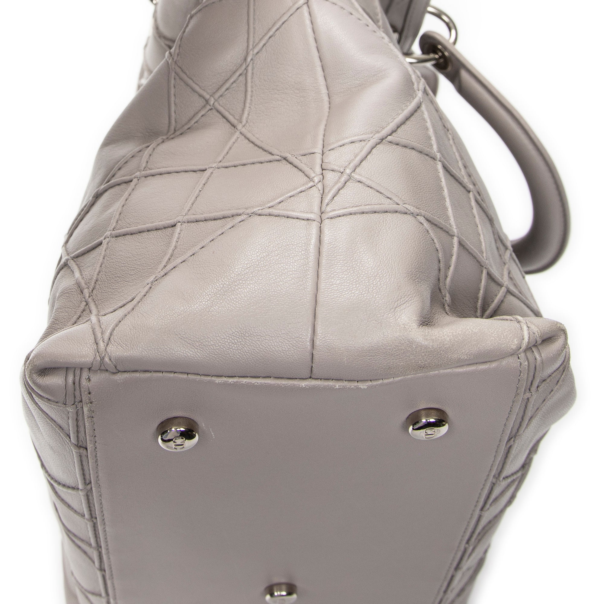 Shoulder Bag Granville Tote Lavender Cannage Quilted Leather