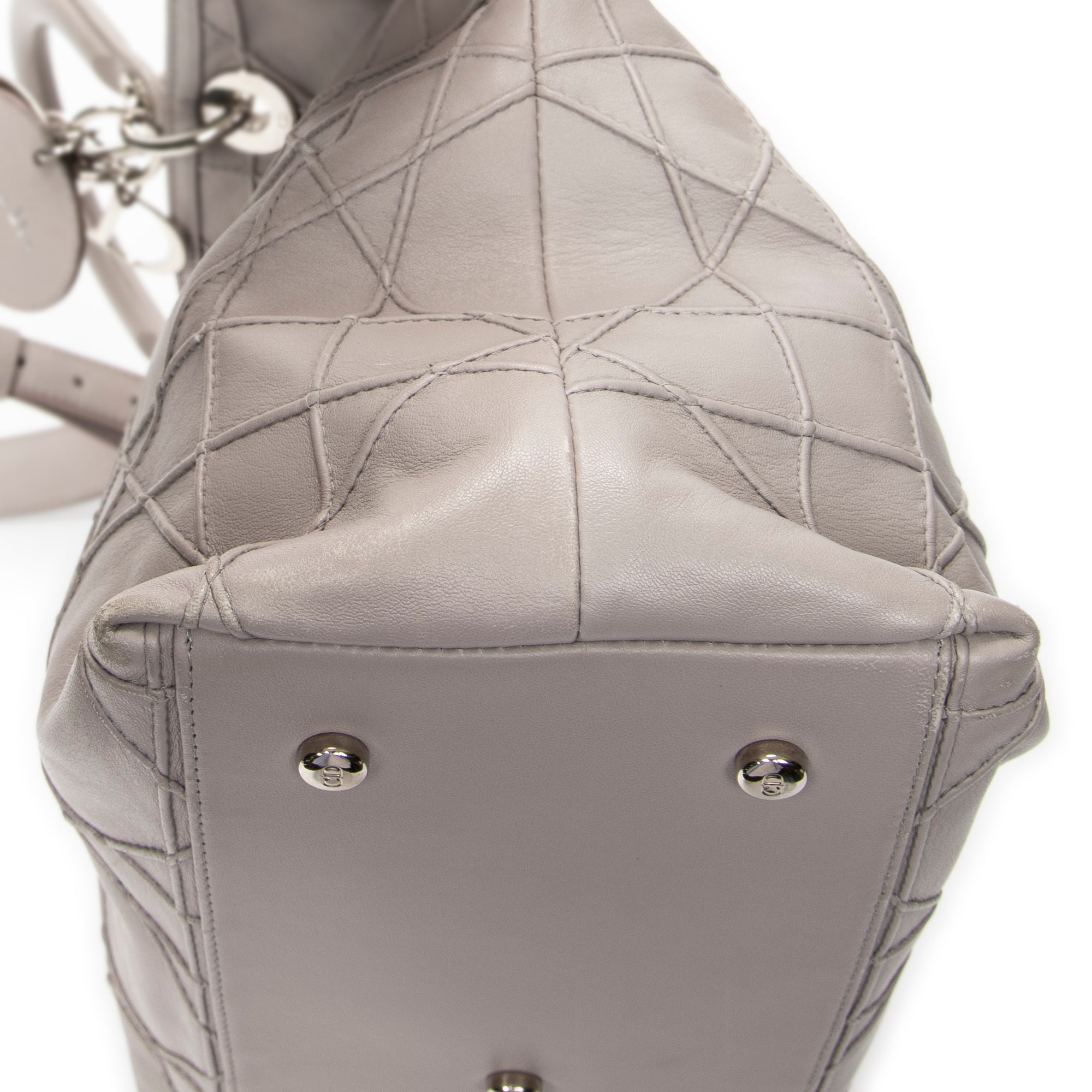 Shoulder Bag Granville Tote Lavender Cannage Quilted Leather