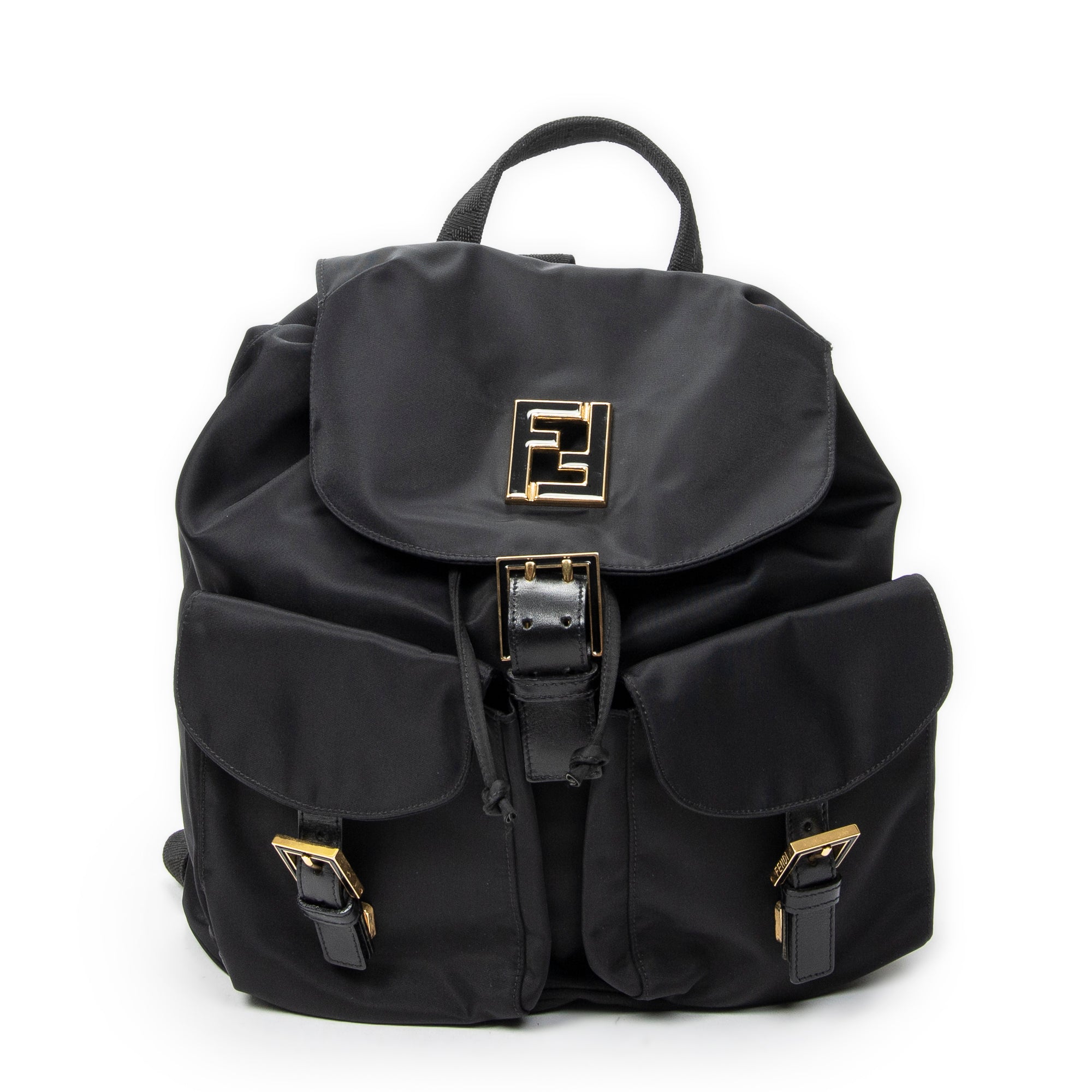 Backpack FF Logo Backpack Black Nylon Canvas