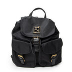 Backpack FF Logo Backpack Black Nylon Canvas