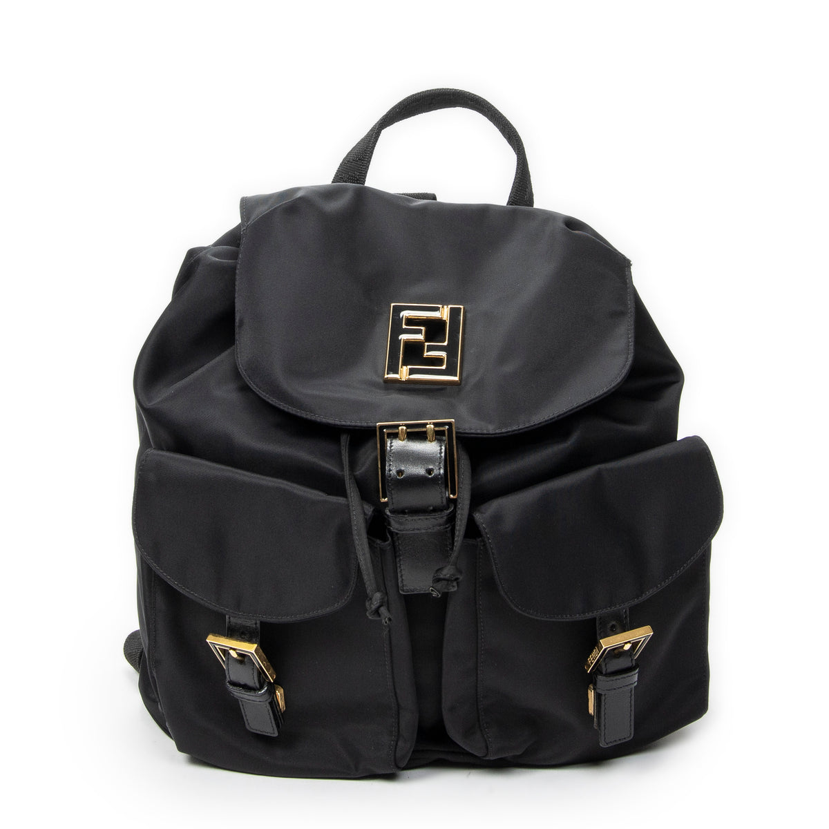 Backpack FF Logo Backpack Black Nylon Canvas
