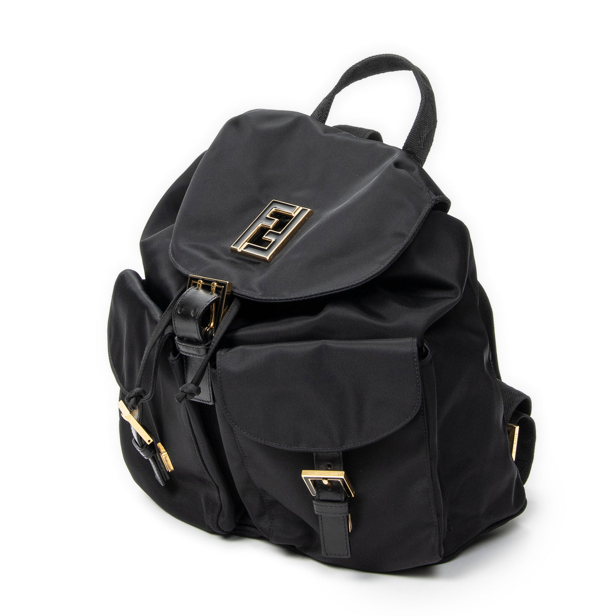 Backpack FF Logo Backpack Black Nylon Canvas