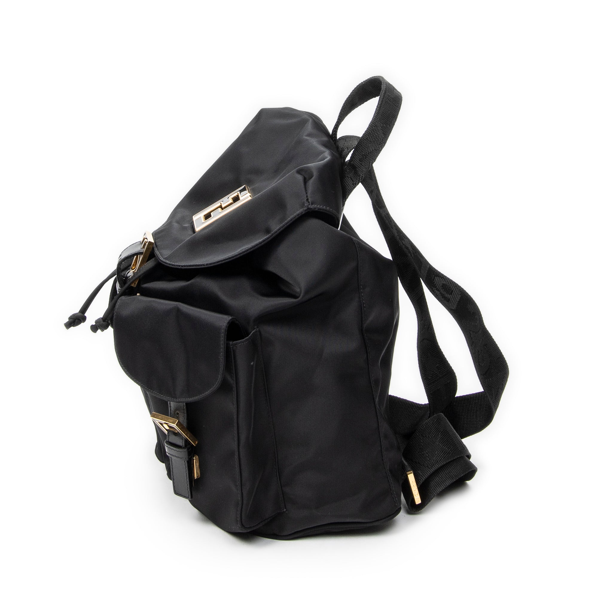 Backpack FF Logo Backpack Black Nylon Canvas