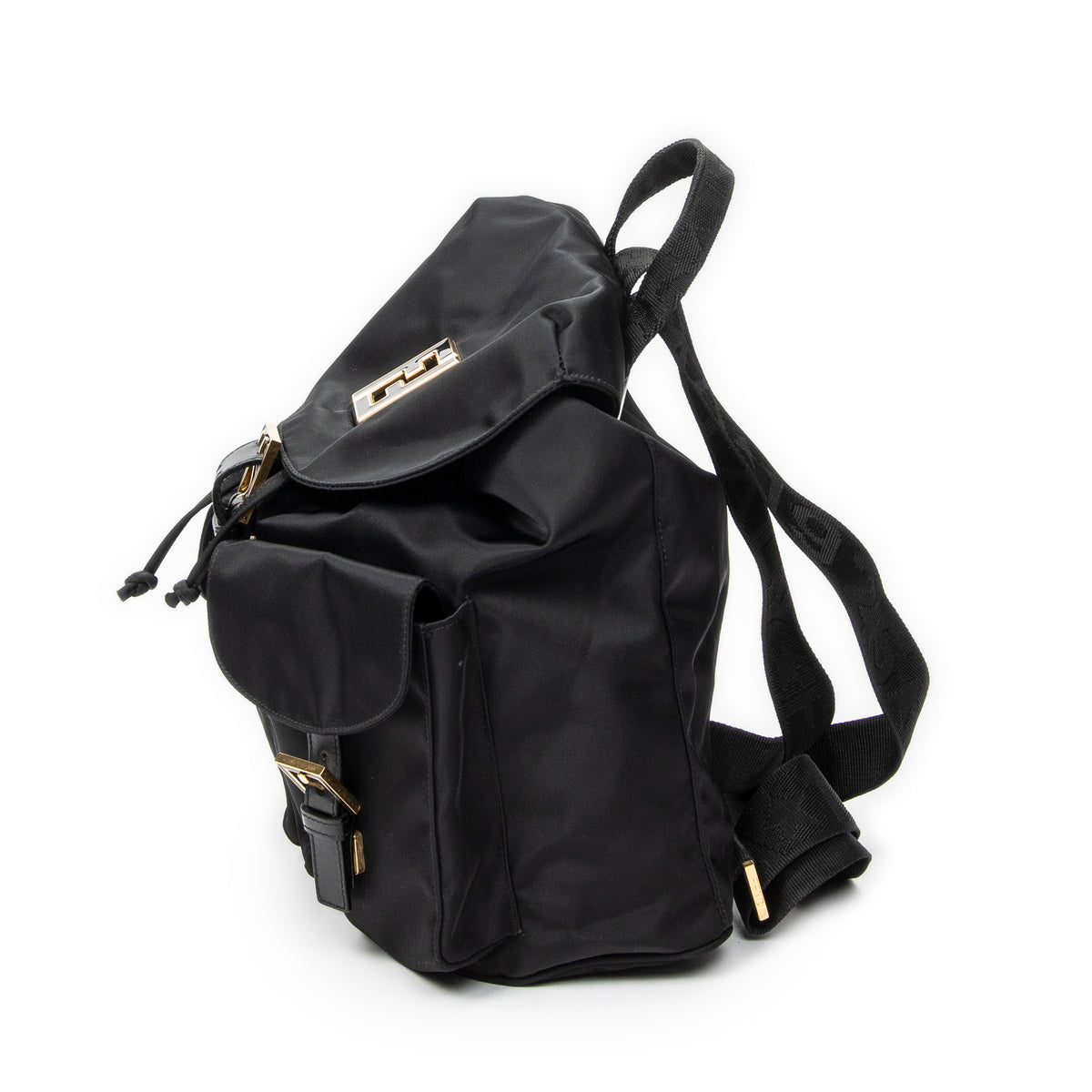 Backpack FF Logo Backpack Black Nylon Canvas