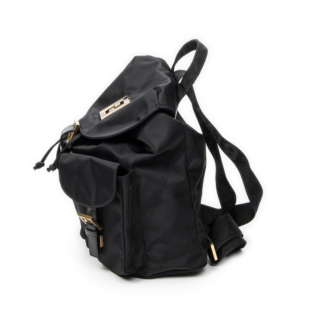 Backpack FF Logo Backpack Black Nylon Canvas