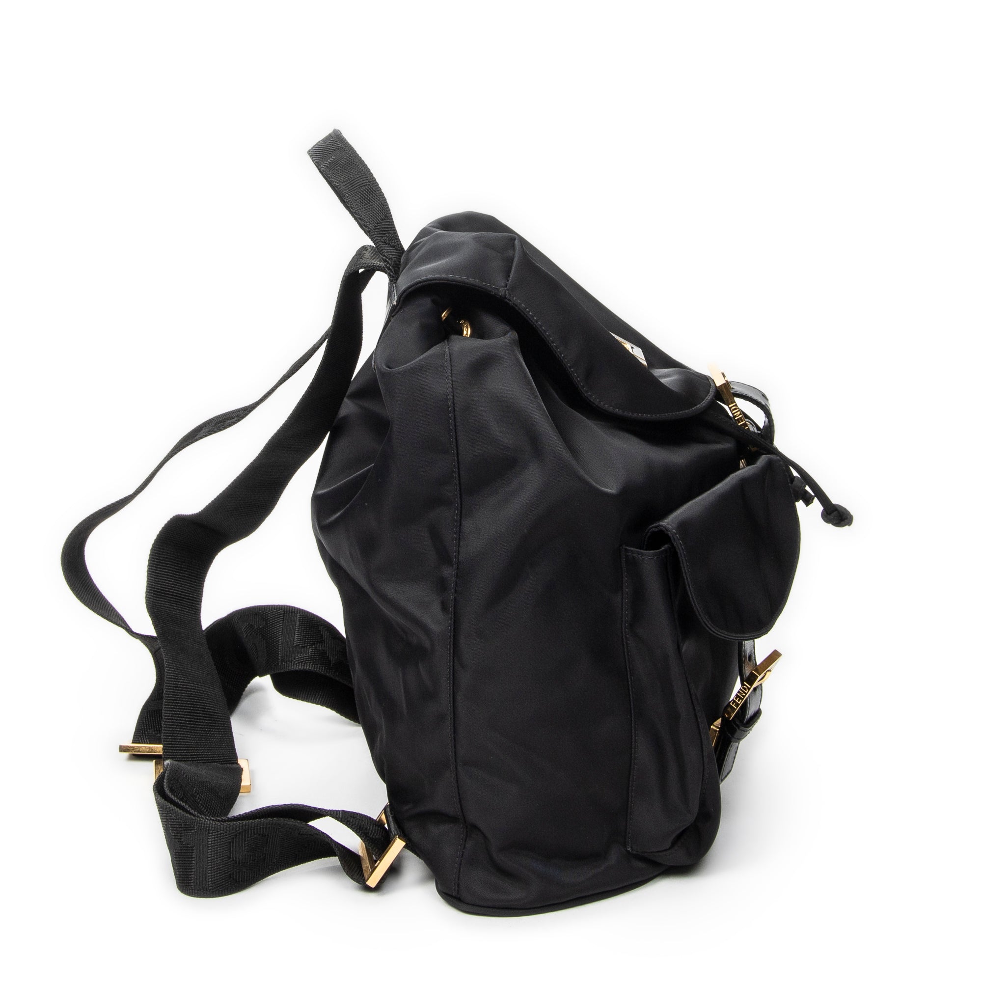 Backpack FF Logo Backpack Black Nylon Canvas