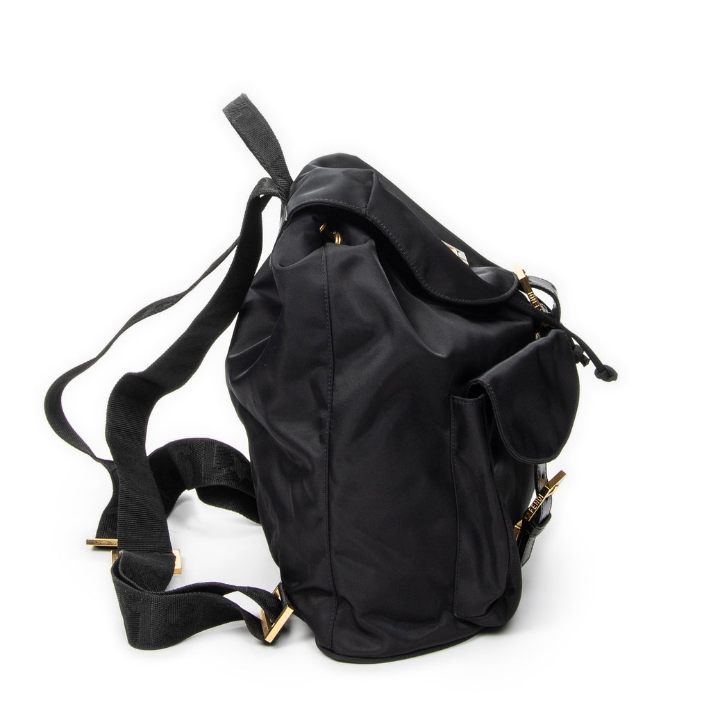 Backpack FF Logo Backpack Black Nylon Canvas