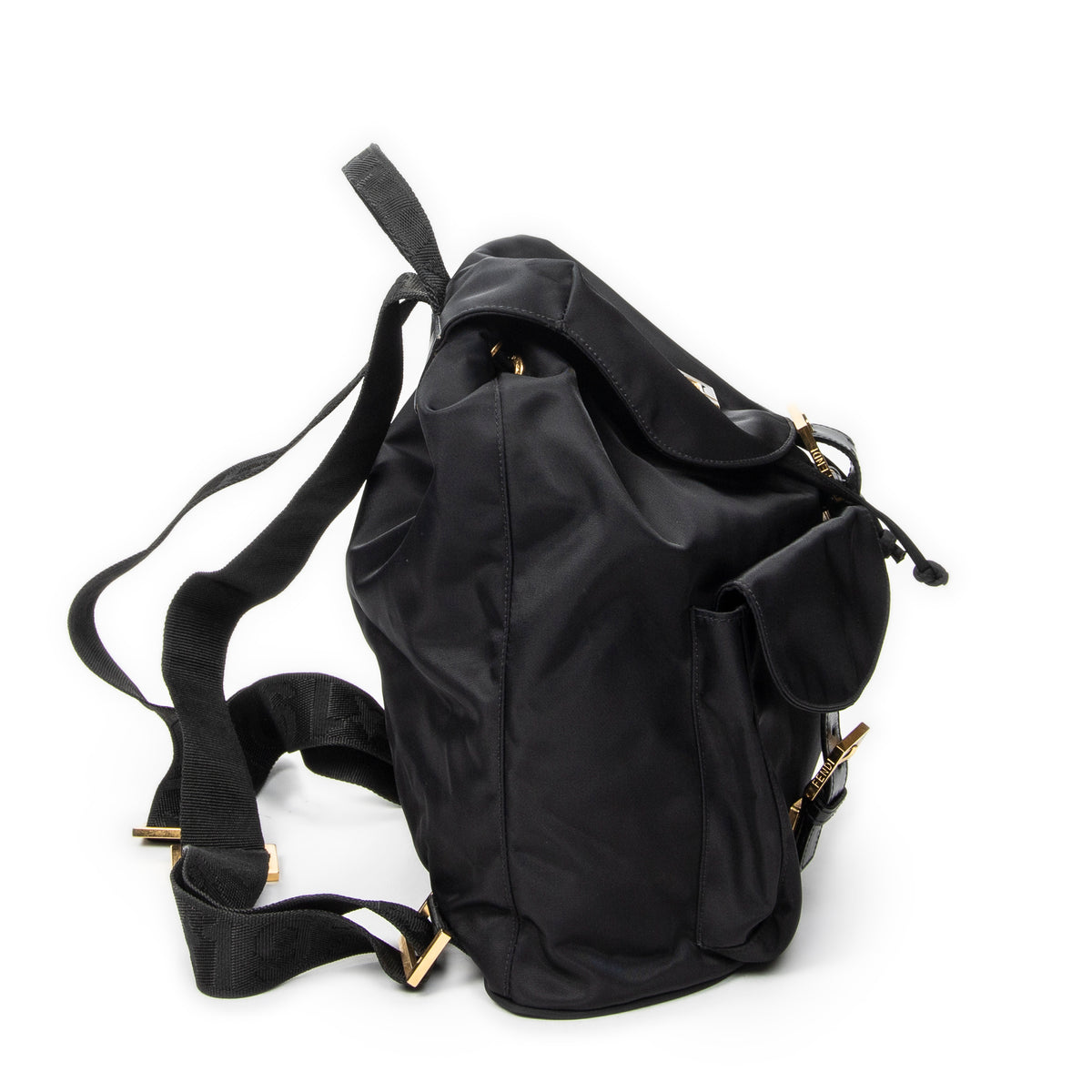Backpack FF Logo Backpack Black Nylon Canvas