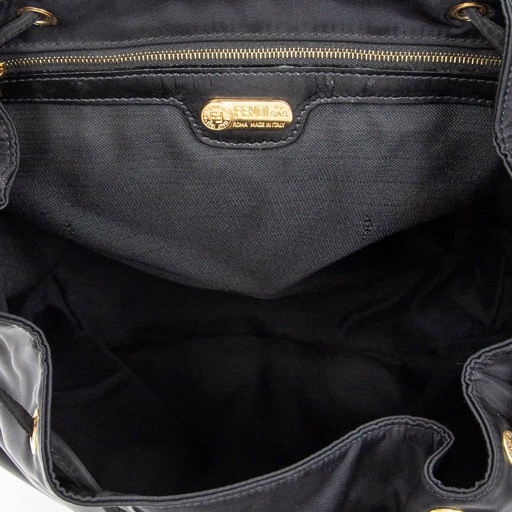 Backpack FF Logo Backpack Black Nylon Canvas