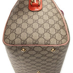 Handbag Medium Boston Beige Supreme Coated Canvas