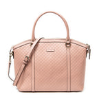 Shoulder Bag Large Dome Tote Pink Guccissima Leather