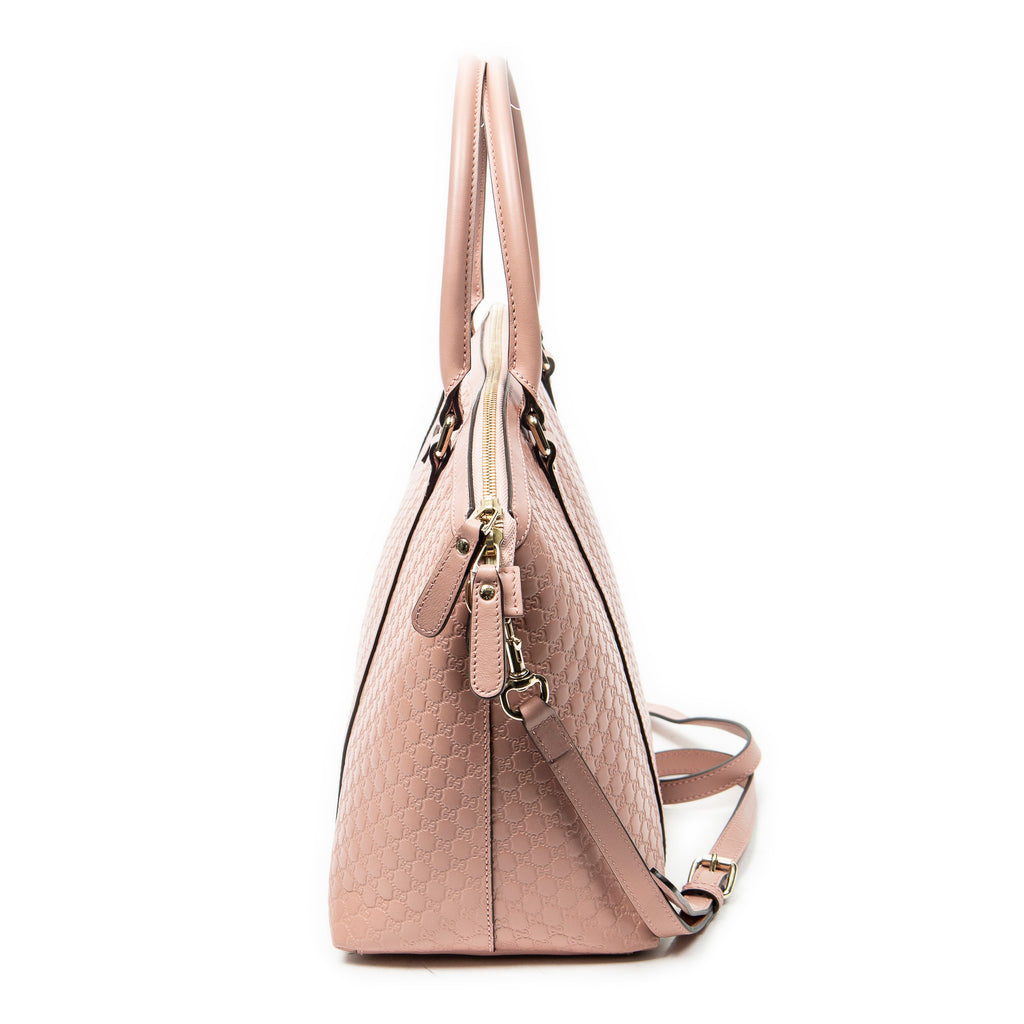 Shoulder Bag Large Dome Tote Pink Guccissima Leather