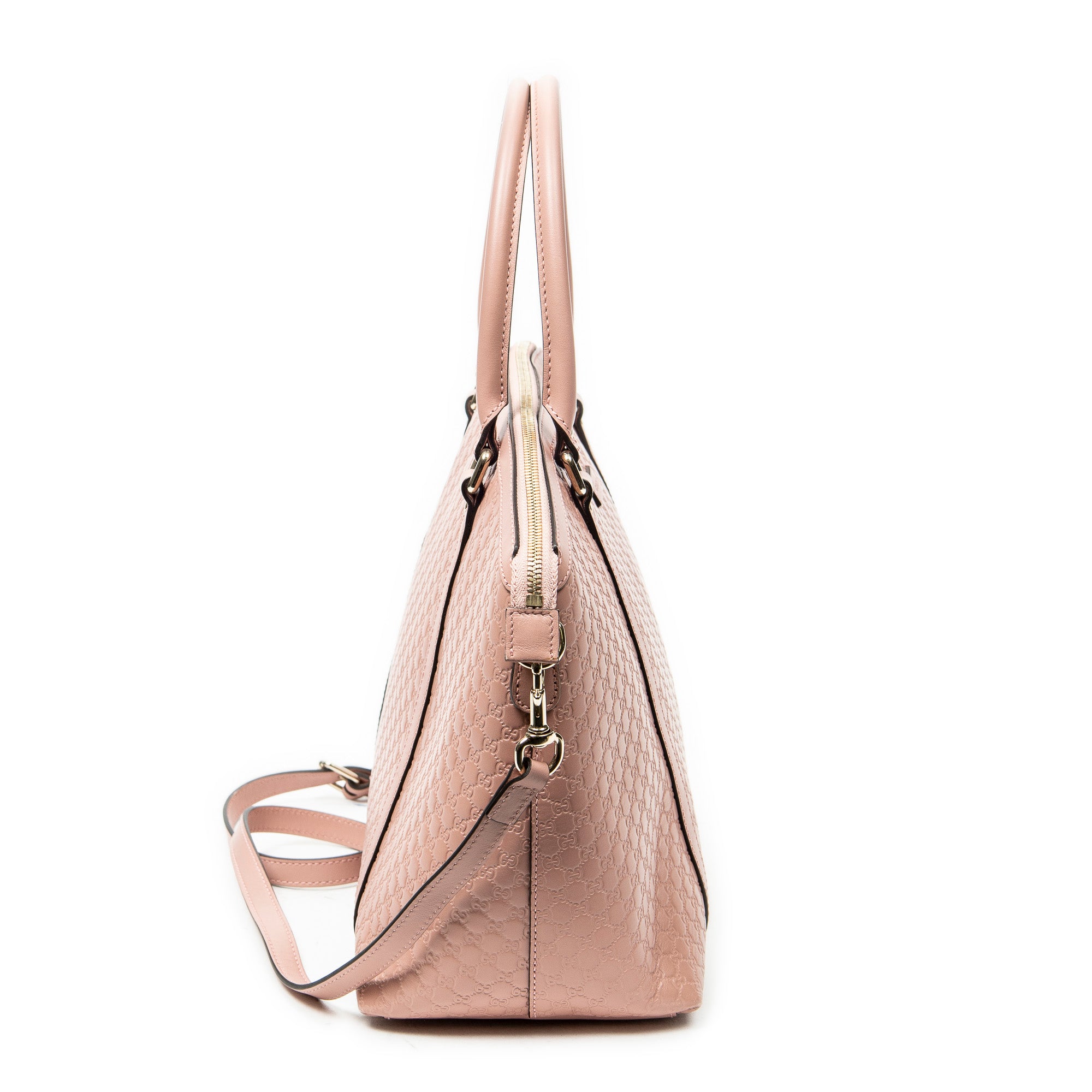 Shoulder Bag Large Dome Tote Pink Guccissima Leather