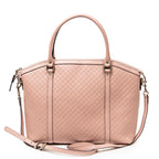 Shoulder Bag Large Dome Tote Pink Guccissima Leather