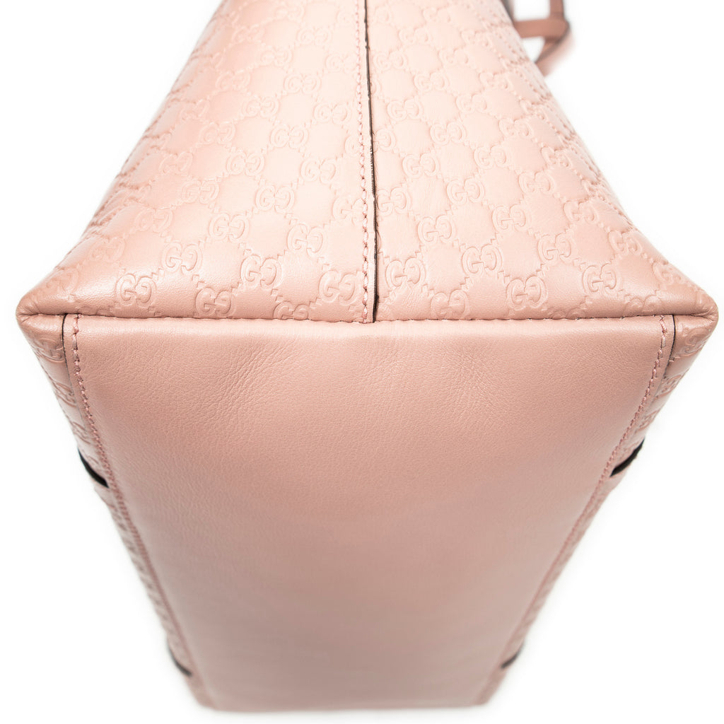 Shoulder Bag Large Dome Tote Pink Guccissima Leather