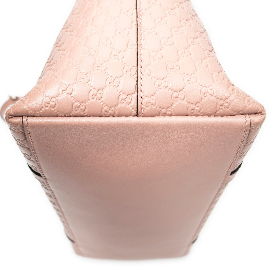 Shoulder Bag Large Dome Tote Pink Guccissima Leather