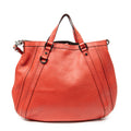 Shoulder Bag Abbey Convertible Tote Red Grained Calfskin Leather