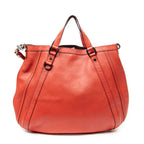 Shoulder Bag Abbey Convertible Tote Red Grained Calfskin Leather