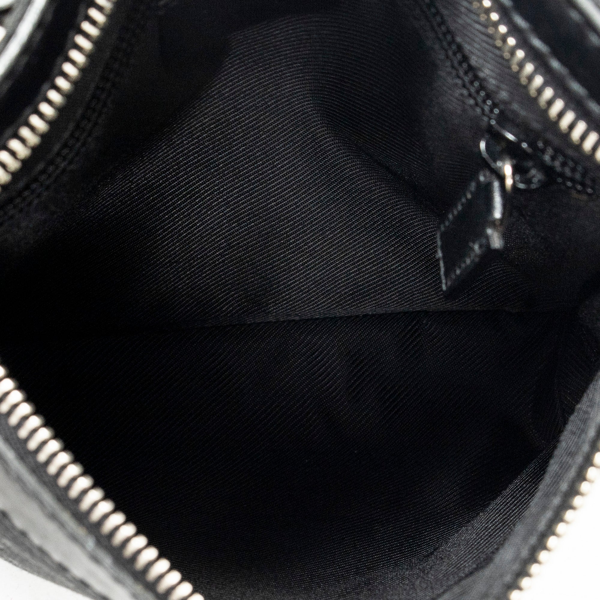 Shoulder Bag Small Crossbody Black Monogrammed Canvas
