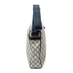 Shoulder Bag Front Zip Messenger Beige Supreme Coated Canvas