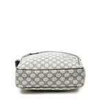 Shoulder Bag Front Zip Messenger Beige Supreme Coated Canvas