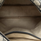 Shoulder Bag Front Zip Messenger Beige Supreme Coated Canvas