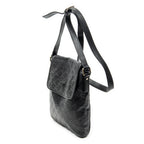 Shoulder Bag Small Flap Messenger Black Guccissima Leather