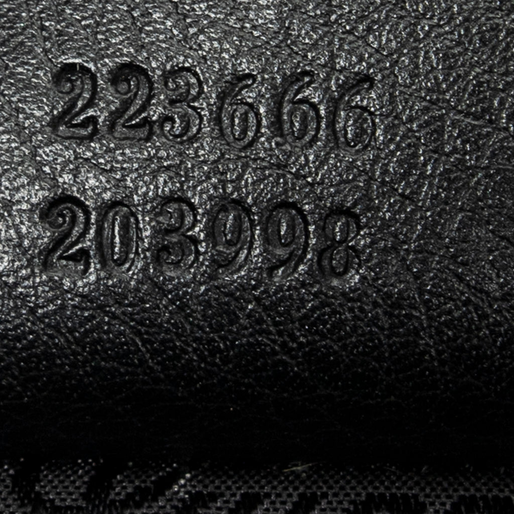 Shoulder Bag Small Flap Messenger Black Guccissima Leather