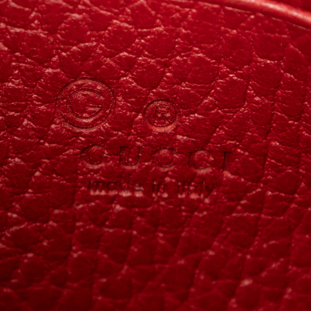 Shoulder Bag Betty Wallet on Chain Red Calfskin Leather