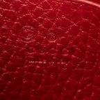 Shoulder Bag Betty Wallet on Chain Red Calfskin Leather