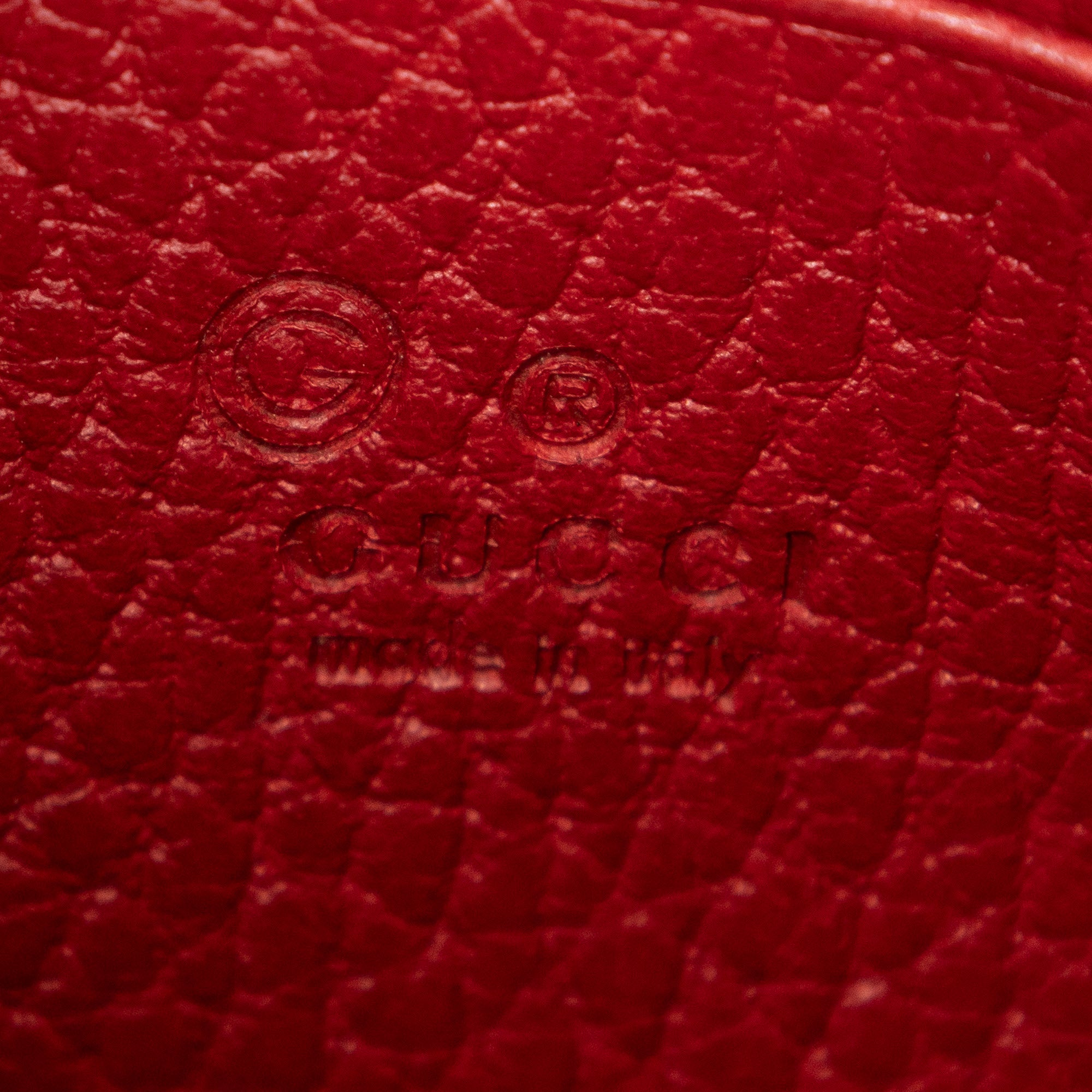 Shoulder Bag Betty Wallet on Chain Red Calfskin Leather