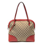 Shoulder Bag Medium Bree Dome Tote Beige Monogrammed Canvas
