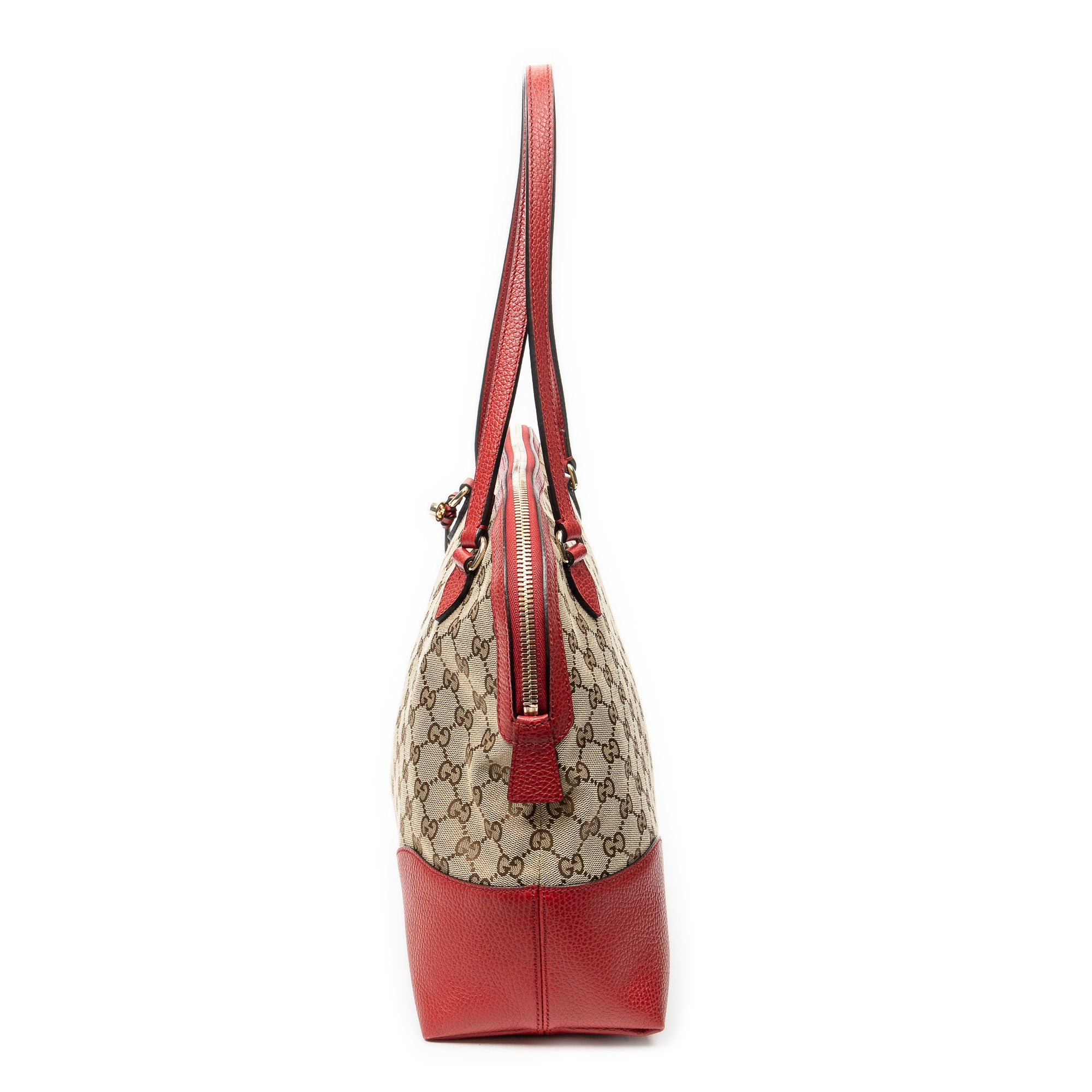 Shoulder Bag Medium Bree Dome Tote Beige Monogrammed Canvas