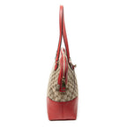 Shoulder Bag Medium Bree Dome Tote Beige Monogrammed Canvas