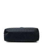 Shoulder Bag Web Large Diaper Tote Black Monogrammed Canvas