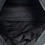 Shoulder Bag Web Large Diaper Tote Black Monogrammed Canvas
