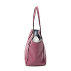 Shoulder Bag Small Swing Tote Purple Calfskin Leather