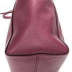 Shoulder Bag Small Swing Tote Purple Calfskin Leather