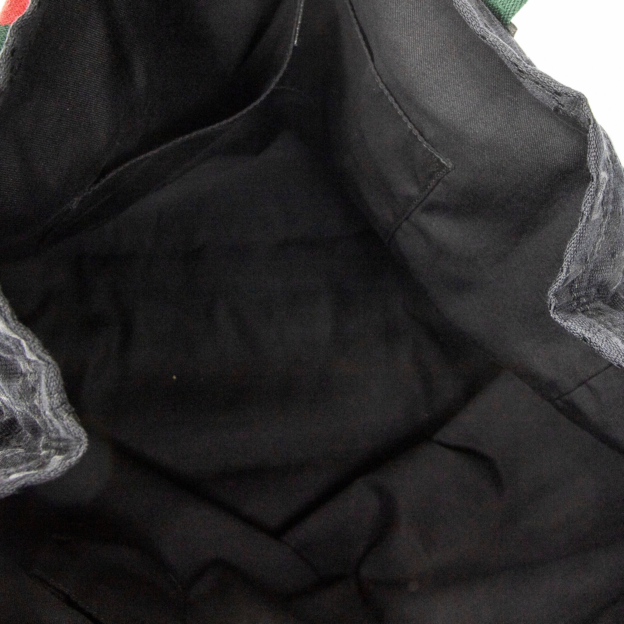 Shoulder Bag Open Shopper Tote Black Monogrammed Canvas