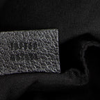 Sac à bandoulière cabas ouvert en toile monogrammée noire