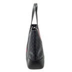 Shoulder Bag Large Web Shopping Tote Black Supreme Coated Canvas
