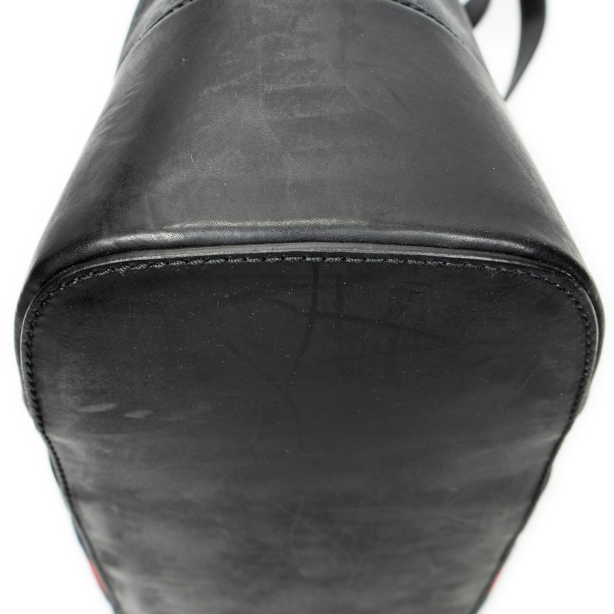 Shoulder Bag Large Web Shopping Tote Black Supreme Coated Canvas