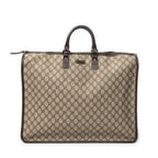 Handbag Large Square Tote Beige Supreme Coated Canvas