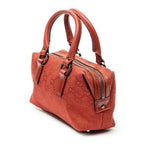 Handbag Mini Boston Red Monogrammed Canvas