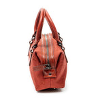 Handbag Mini Boston Red Monogrammed Canvas