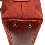 Handbag Mini Boston Red Monogrammed Canvas