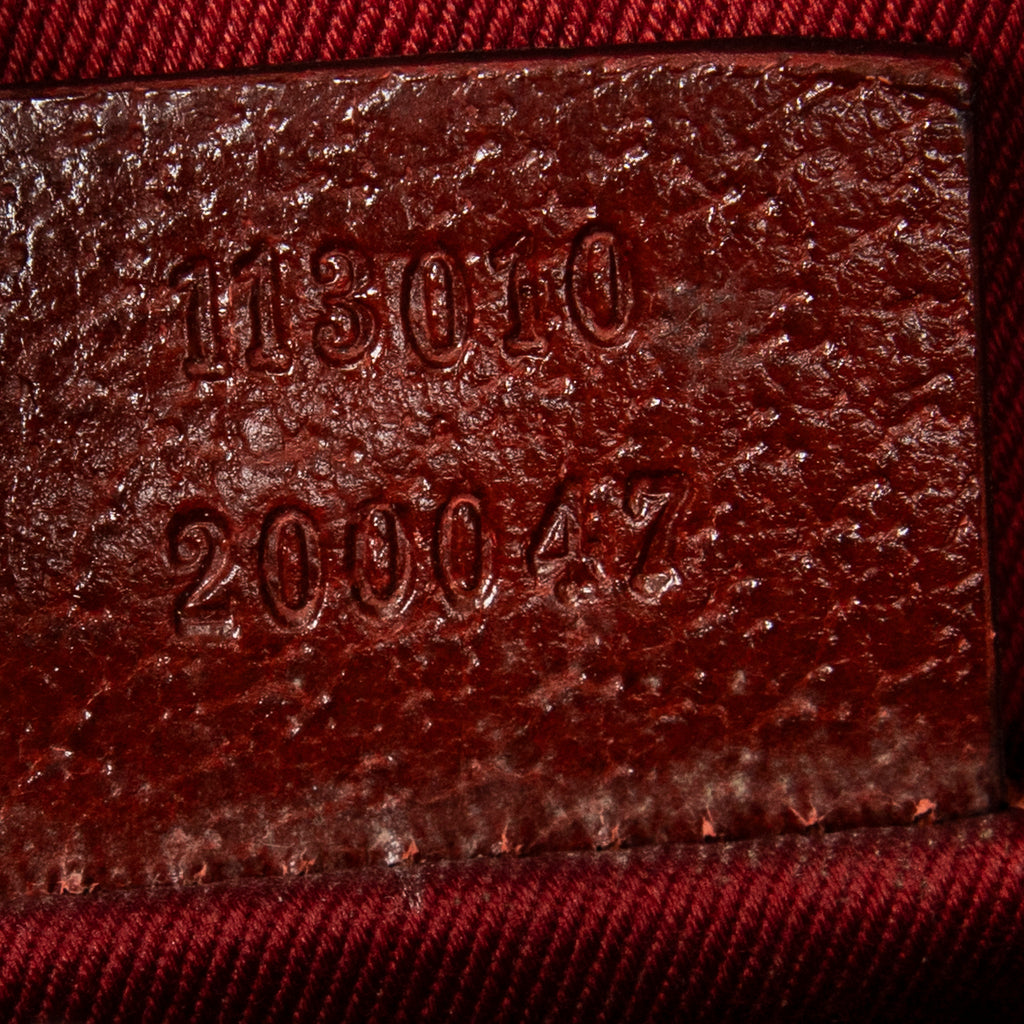 Handbag Mini Boston Red Monogrammed Canvas